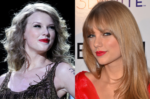 Taylor Swift's new haircut with bangs