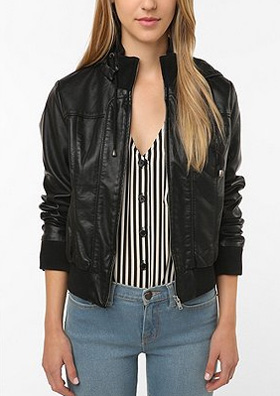 hooded bomber jacket