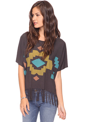 fringe tribal print top from Forever 21 