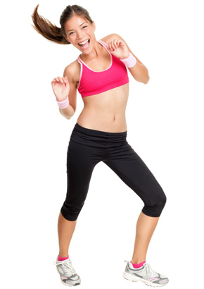 woman exercising