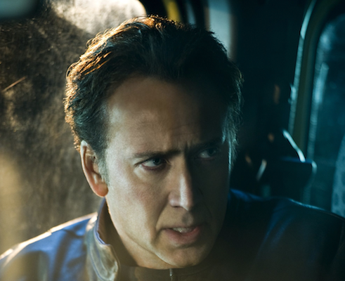 Close up of Nic Cage in Ghost Rider: SOV