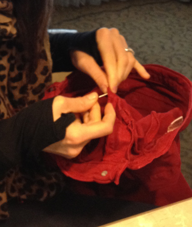 Sewing seam