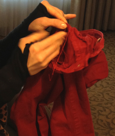 Sewing seam