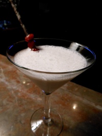 White Chocolate Cherry Martini