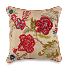 Floral throw pillow