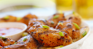 Chicken wings and beer