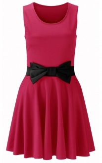 Pink dress with bows
