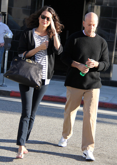Bruce Willis and pregnant wife Emma Heming