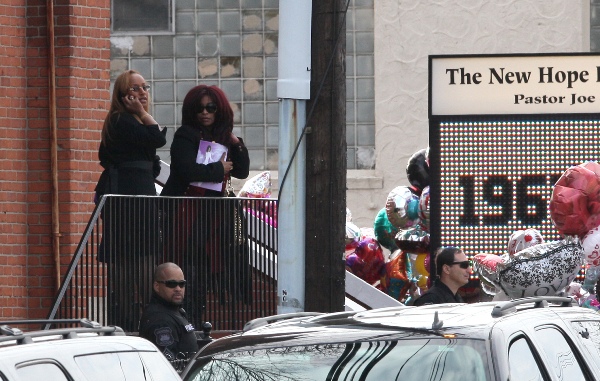 Chaka Khan at Whitney Houston's funeral