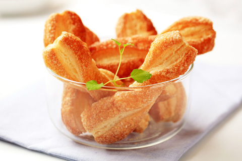 Parmesan crusted puff pastry