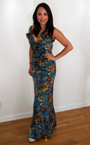 Cheryl Burke wearing Karen Zambos