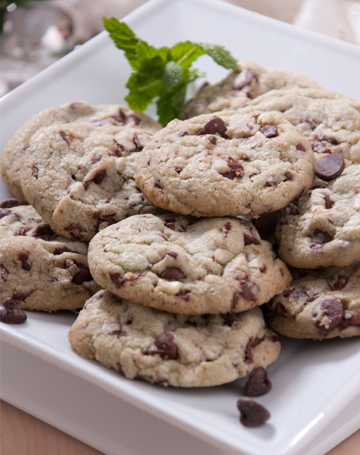 Mint chocolate chip cookies recipe