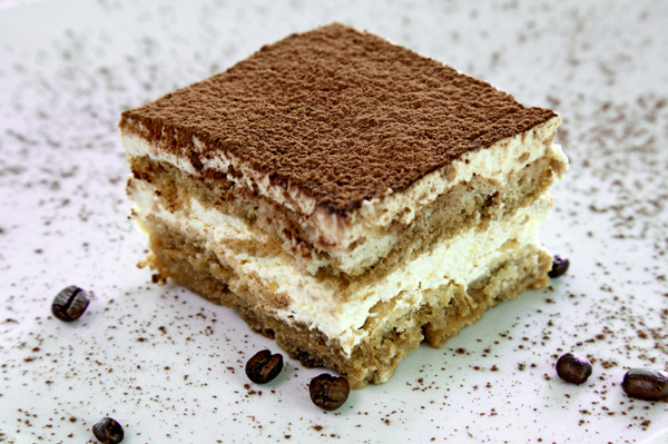 dessert  with share perfect loved The italian recipe to a tiramisu one