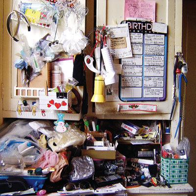 Cluttered home