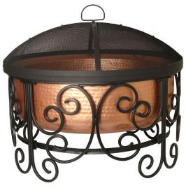 Copper firebowl