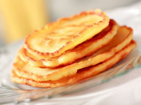 Spicy jalapeno and cornmeal pancakes