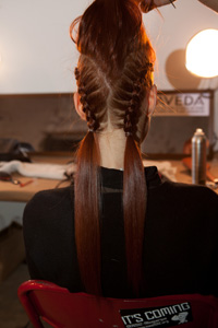 Hair at Christian Siriano Fall/Winter 2012 show