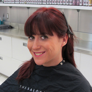 Step 3: Pull back the hair you don't want to cut