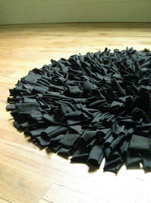Recycled T-shirt rug