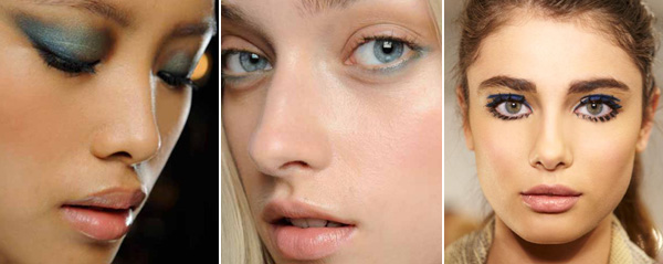 Blue eyeshadow