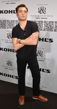Ed Westwick at the Rock & Republic For Kohl's Fashion Show