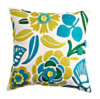 Bright colored pillow