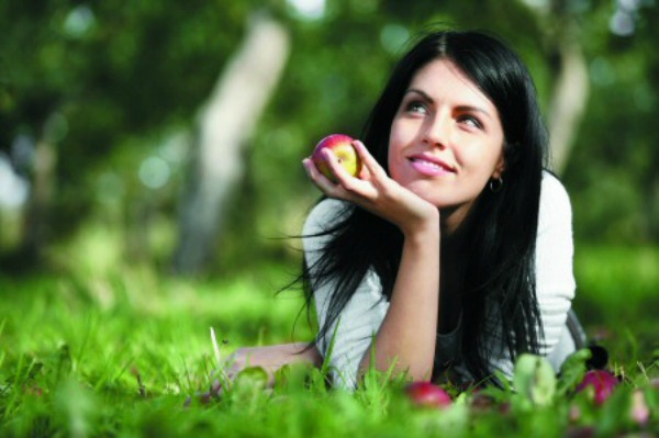 Smiling, happy woman