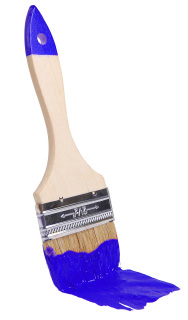 Blue paintbrush