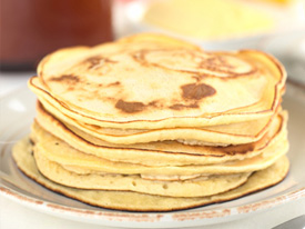 Lemon poppy seed pancakes