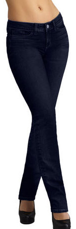 Mid Rise Straight Leg Denim by Yummie