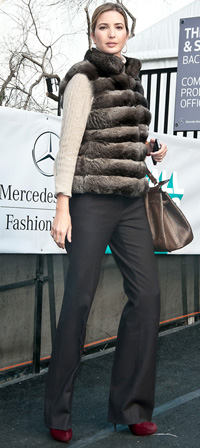 Ivanka Trump at New York Fashion Week