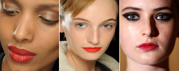 NY Fashion Week red lips