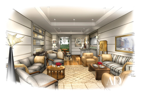 Oscar greenroom rendering