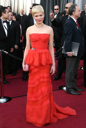 Michelle Williams at 2012 Oscars