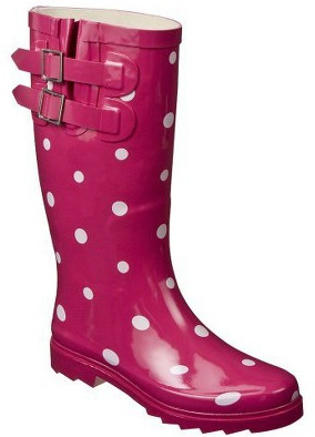 Pink rainboots