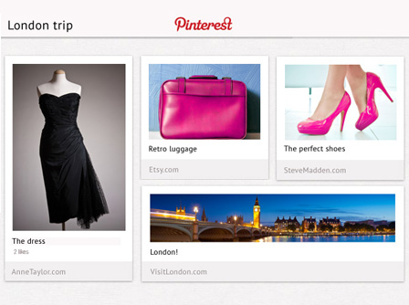 Pinterest inspiration board