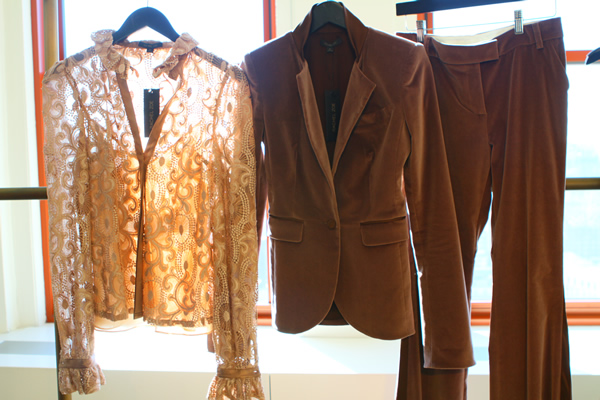 Rachel Zoe Fashion Collection: Brown pant suit and blouse