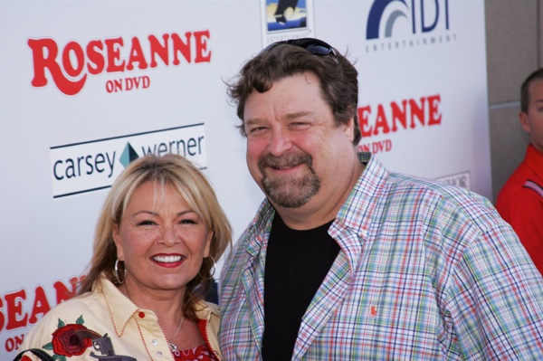 Roseanne Barr and John Goodman 