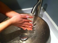 Wash hands