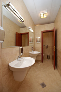 Restaurant bathroom