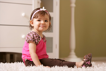 Toddler in nursery