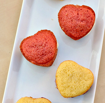 Mini heart shaped whoopie pies