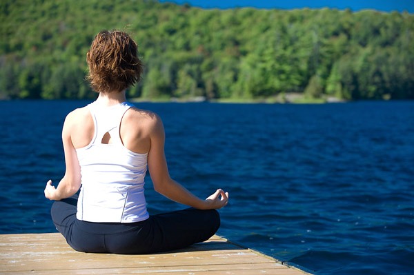 Woman doing yoga