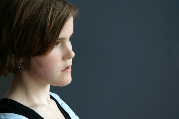 Woman with eating disorder