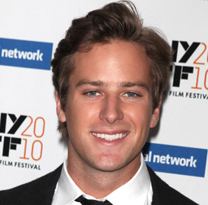 Armie Hammer at the premiere for The Social Network