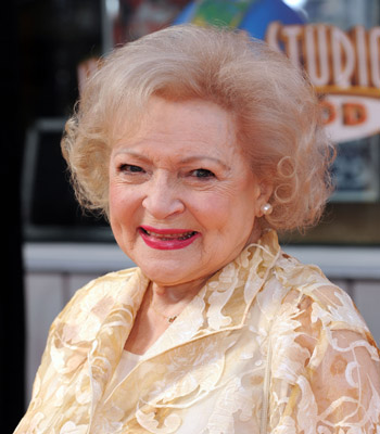 Betty White signs Lindt chocolate bunny for austism speaks