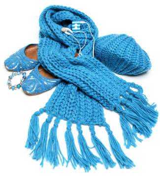 Blue accessories
