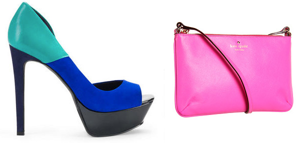 Bold handbags and shoes