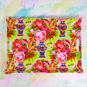 Bright Bouquet Tray, shopfurbish.com, $75