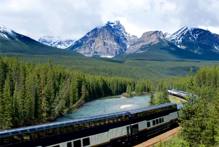 Train vacation in Canada